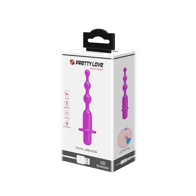 Pretty Love Hermosa Vibrating Anal Plug - Purple