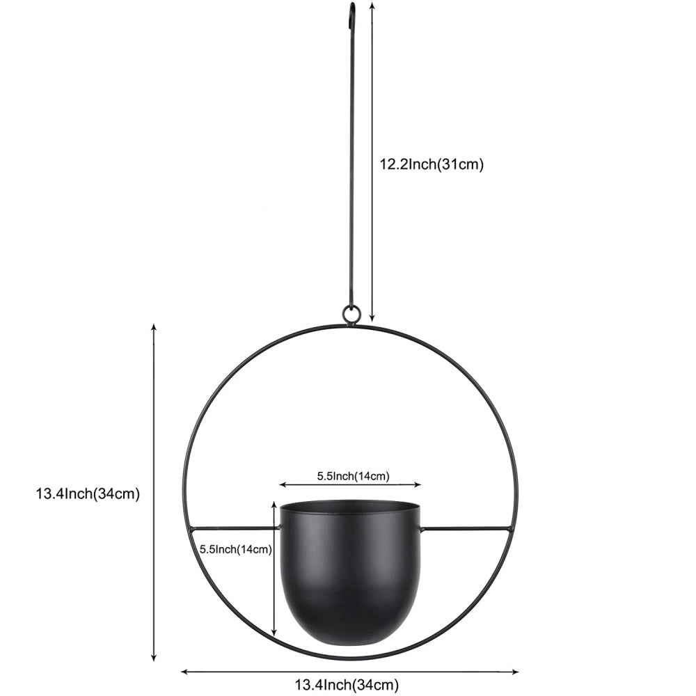 Minimalist Metal Plant Hanger - Round Shape