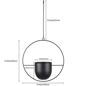 Minimalist Metal Plant Hanger - Round Shape