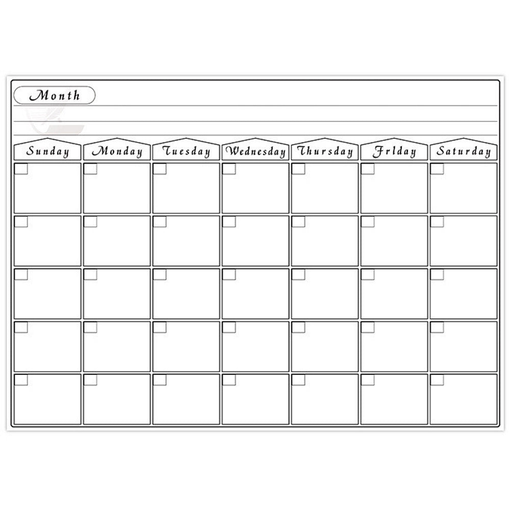 Magnetic Dry Erase Calendar Monthly Board for Fridge | Brands