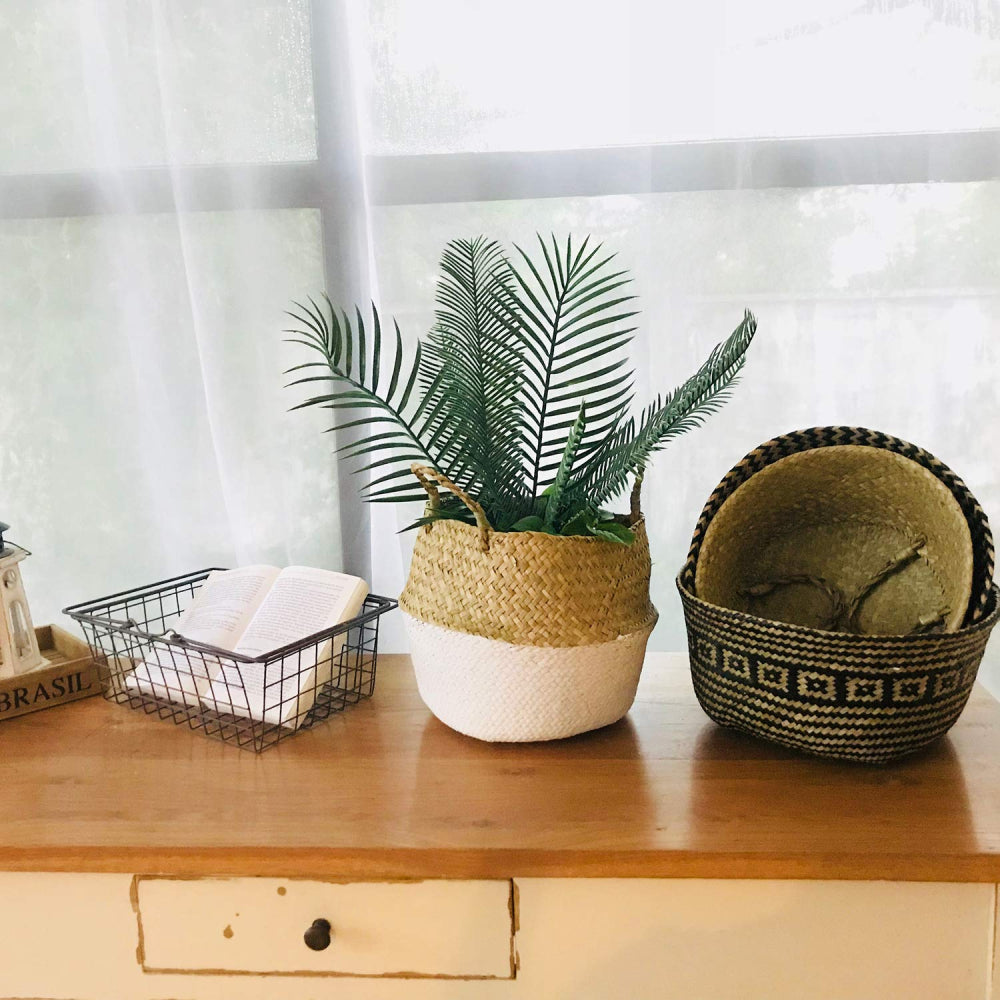 Woven Seagrass Flower Baskets/Pot