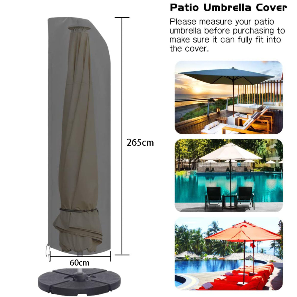 265cm Outdoor Patio Umbrella Cover