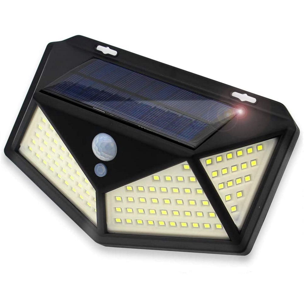 114 LED 3 Mode Motion Solar Outdoor Wall Light