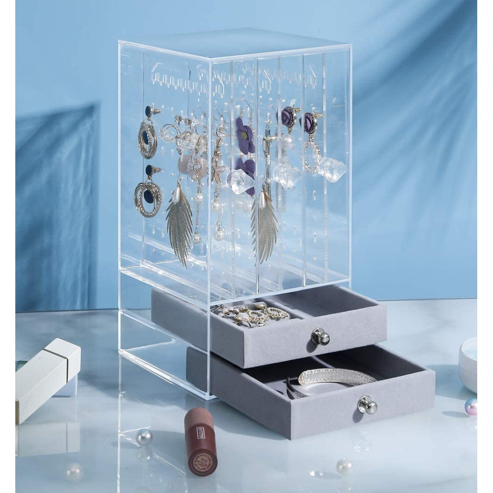 3 Slots Acrylic Earring Holder and Jewelry Organizer Brands