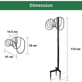 Manger Style Metal Garden Hose Stand