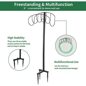 Manger Style Metal Garden Hose Stand