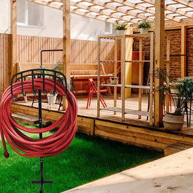 Manger Style Metal Garden Hose Stand