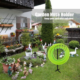 Manger Style Metal Garden Hose Stand