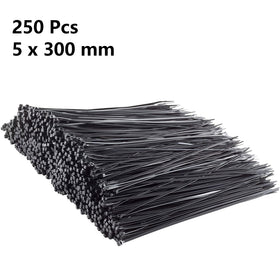 250pk Self-Locking Nylon Cable Ties 5x300 mm