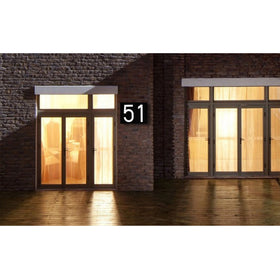 LED Outdoor Solar House Number Light Sign