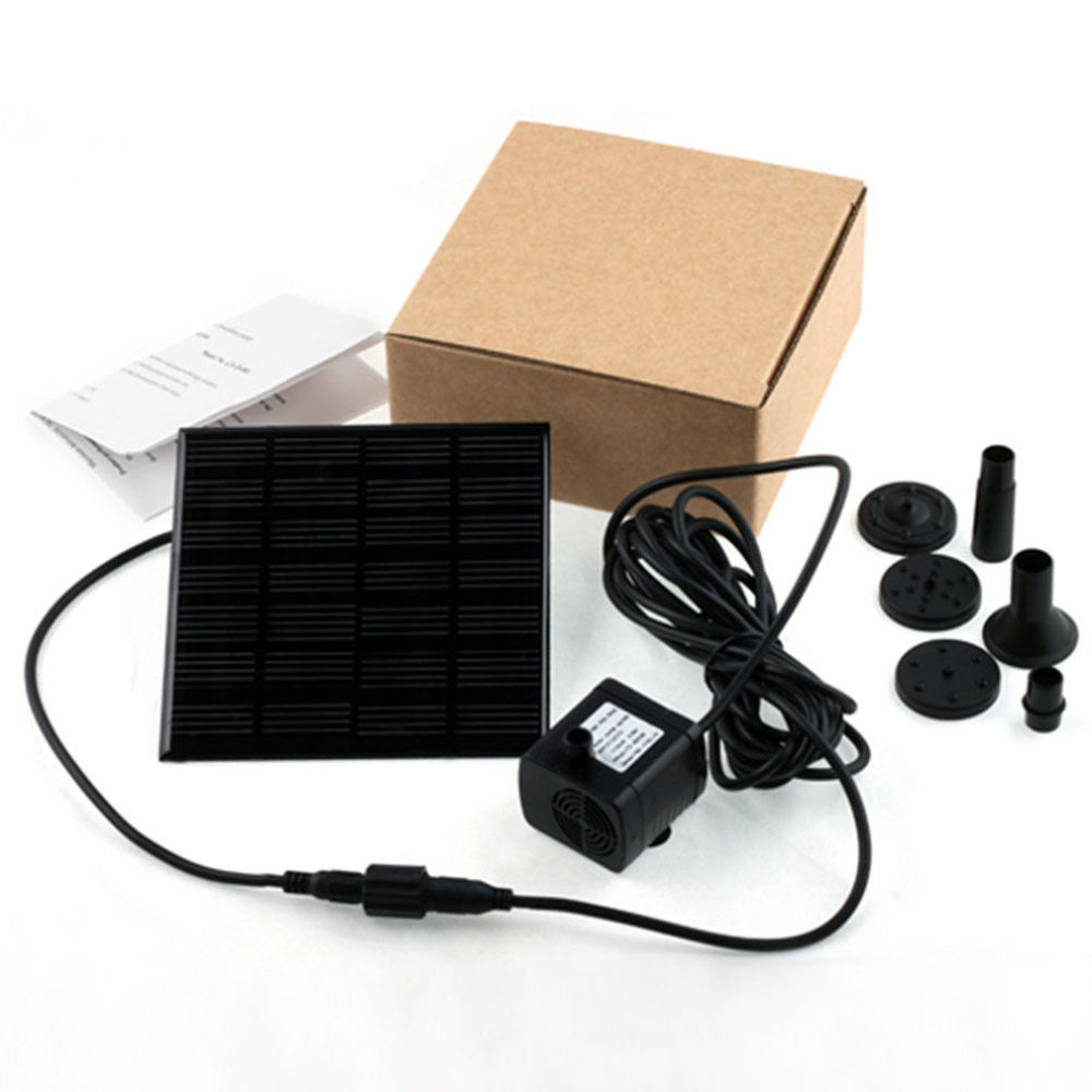 Solar Power Fountain Water Pump Panel Kit