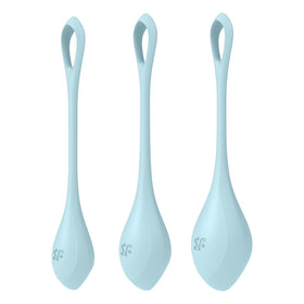 Satisfyer Yoni Power 2 Balls Training Set - Light Blue