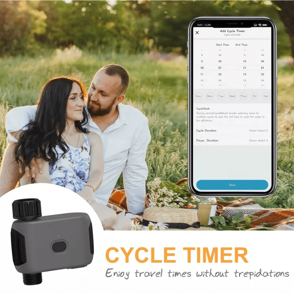 Outdoor Programmable Smart WiFi Remote Control Sprinkler Timer