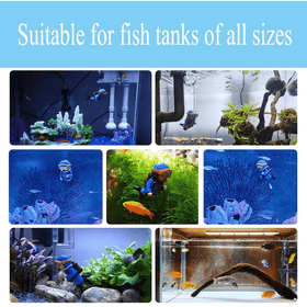 2pk Blue Diver Micro Fish Tank Aquarium Ornament