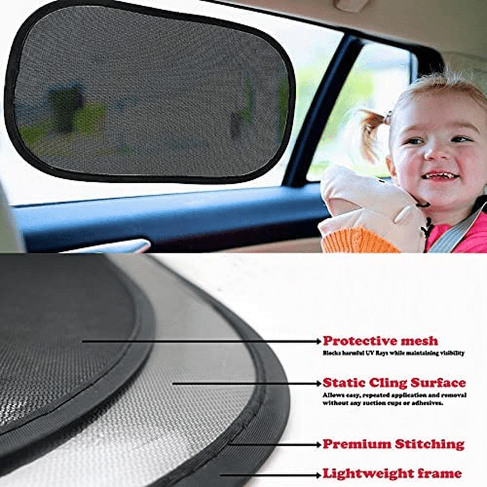 4pk Car Window Sun Shade Set