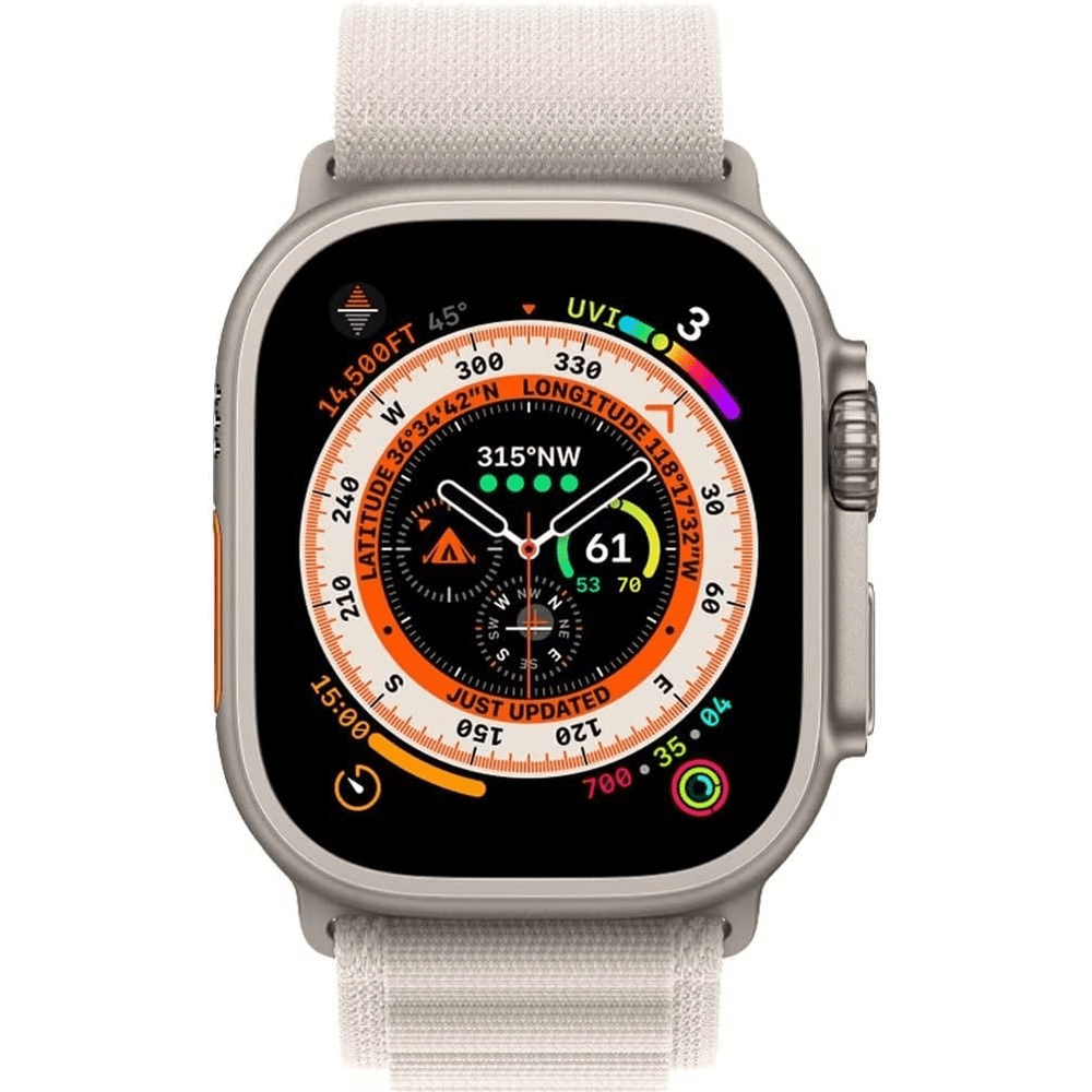 Alpine Band Strap Compatible with Apple Watch 42mm/44mm/45mm/49mm - White