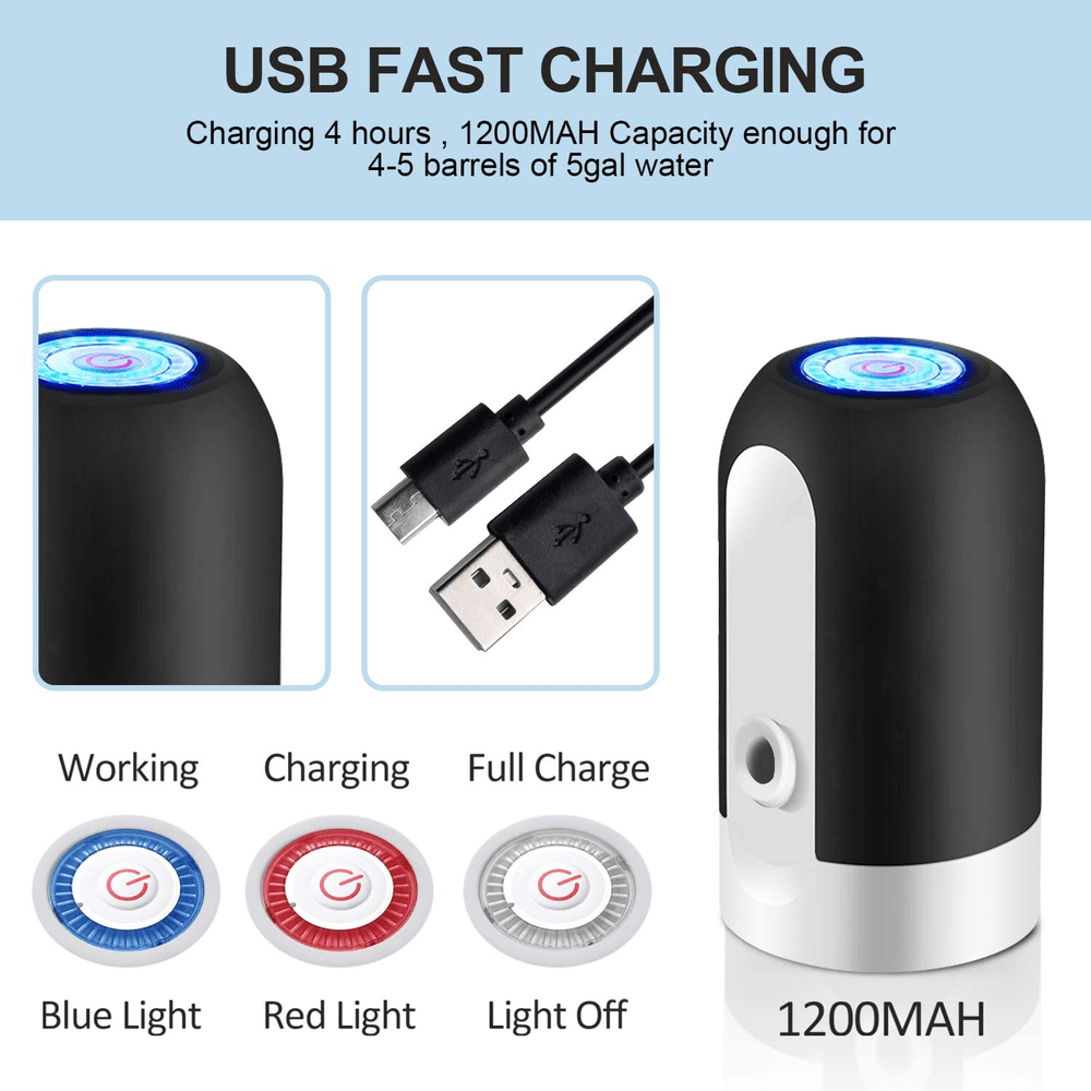 USB Charging Water Bottle Dispenser Pump