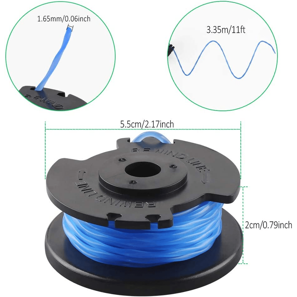 6pk Replacement Strimmer Spools