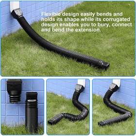 153cm Flexible Rain Gutter Downspout Extensions