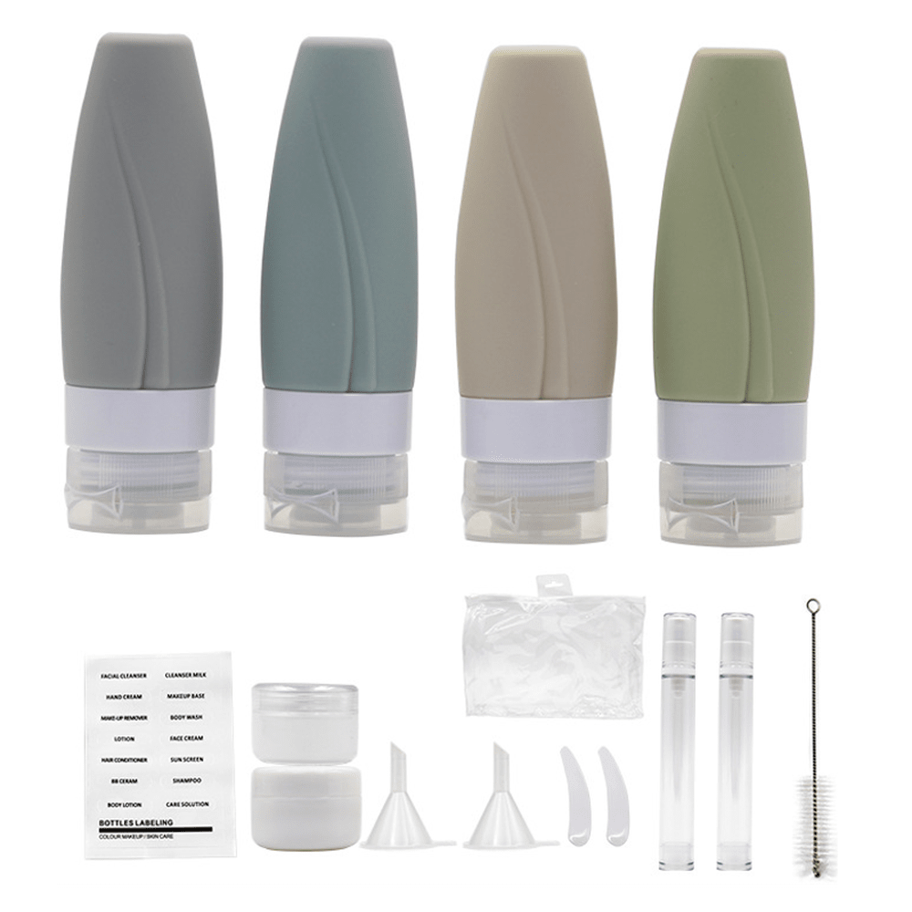 14pcs. Silicone Leakproof Travel Bottles Set