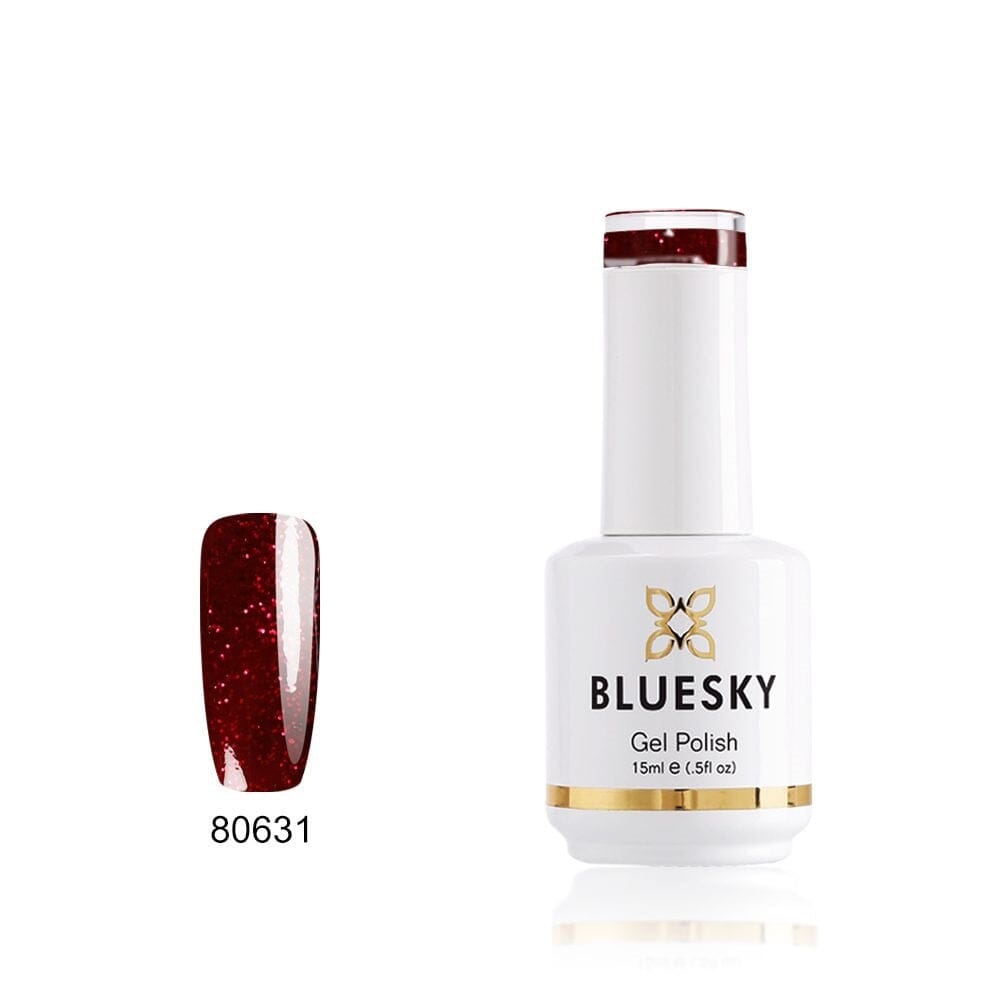 BLUESKY Gel Polish 15mL - Glitter Garnet