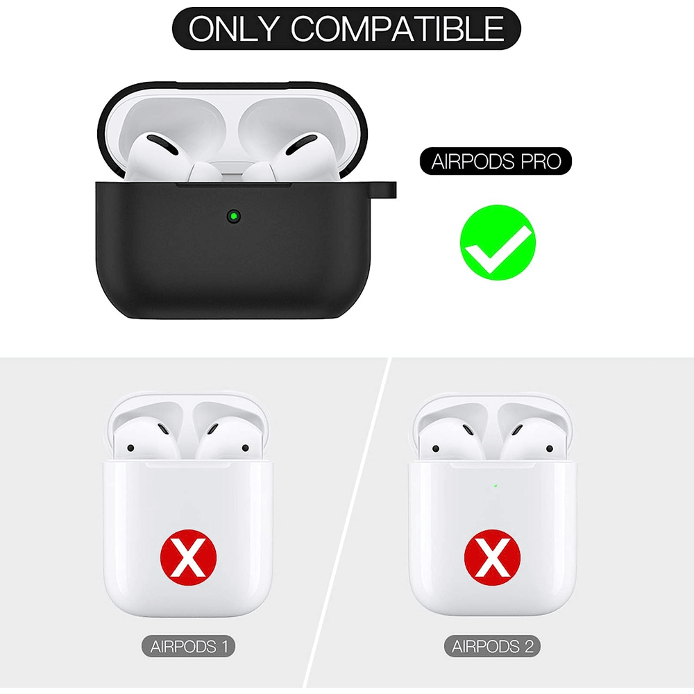 5pk AirPods Pro Case Cover with Carabiner