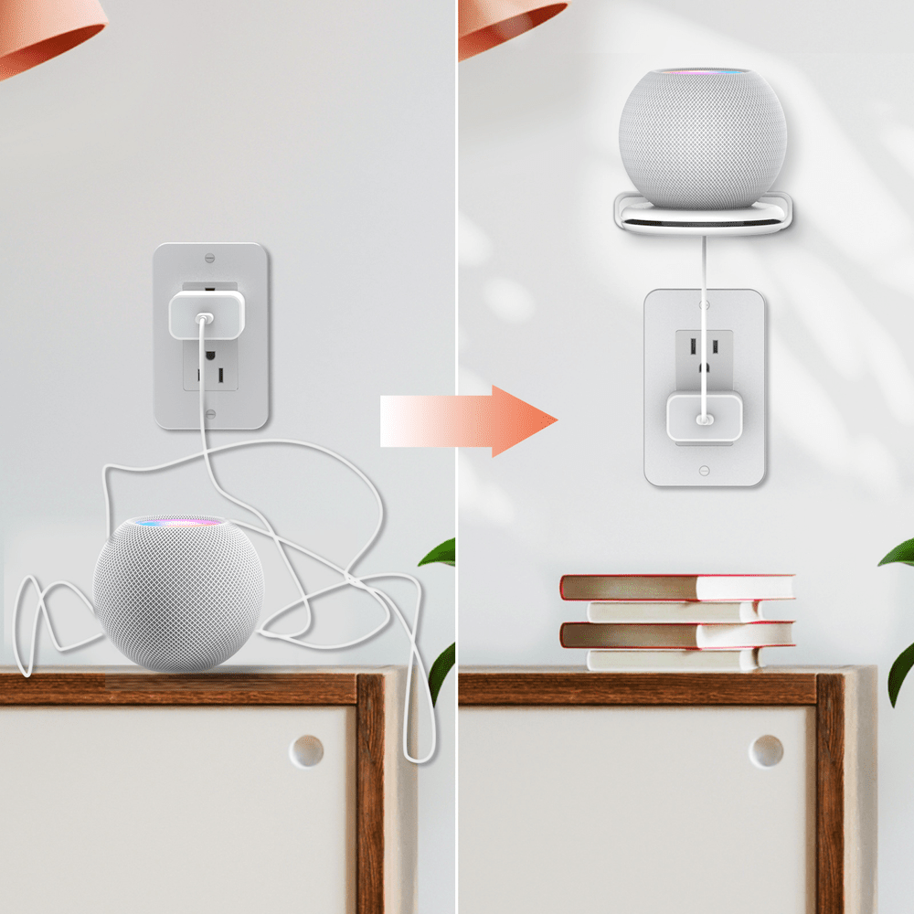 Wall Mount Holder for HomePod Mini - White