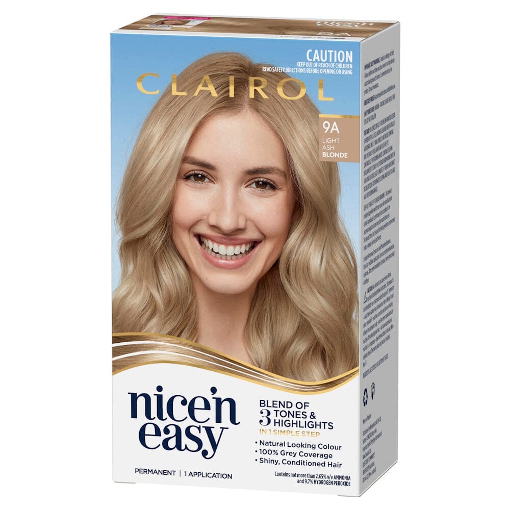 CLAIROL nice'n easy PERMANENT Hair Colour - 9A Light Ash Blonde