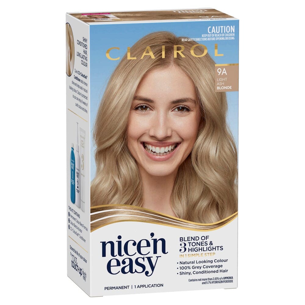 CLAIROL nice'n easy PERMANENT Hair Colour - 9A Light Ash Blonde