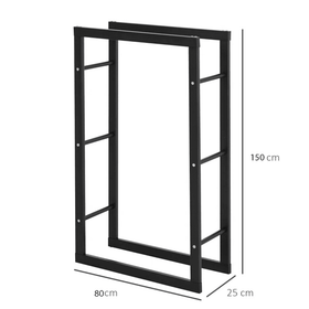 Firewood Storage Rack - 150x80x25 cm