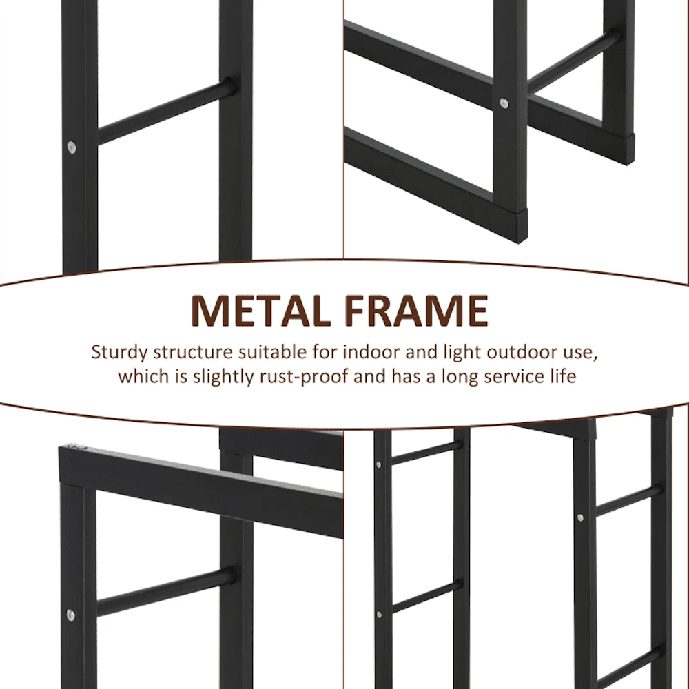 Firewood Storage Rack - 150x80x25 cm