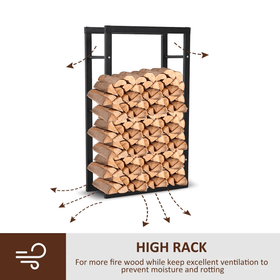 Firewood Storage Rack - 150x80x25 cm