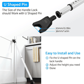 2in1 Sliding Door Security Bar