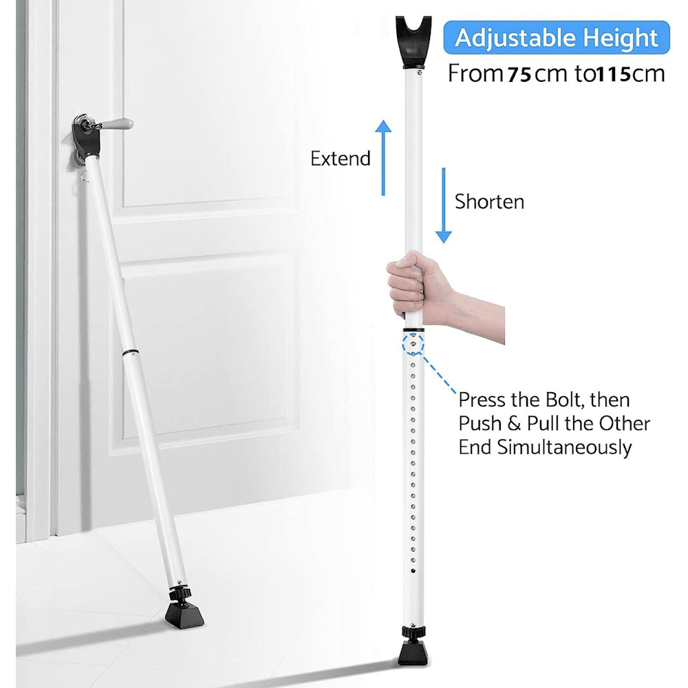 2in1 Sliding Door Security Bar