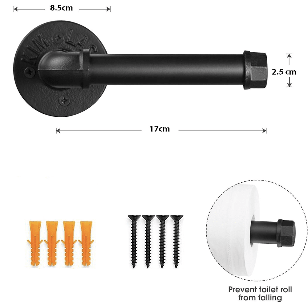 Industrial Pipe Toilet Paper Holder