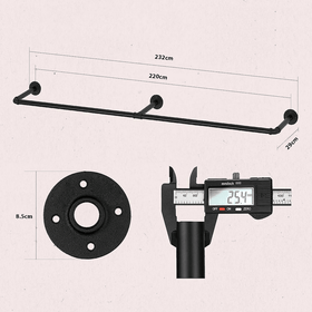 Industrial Pipe Clothes Rack - 220cm