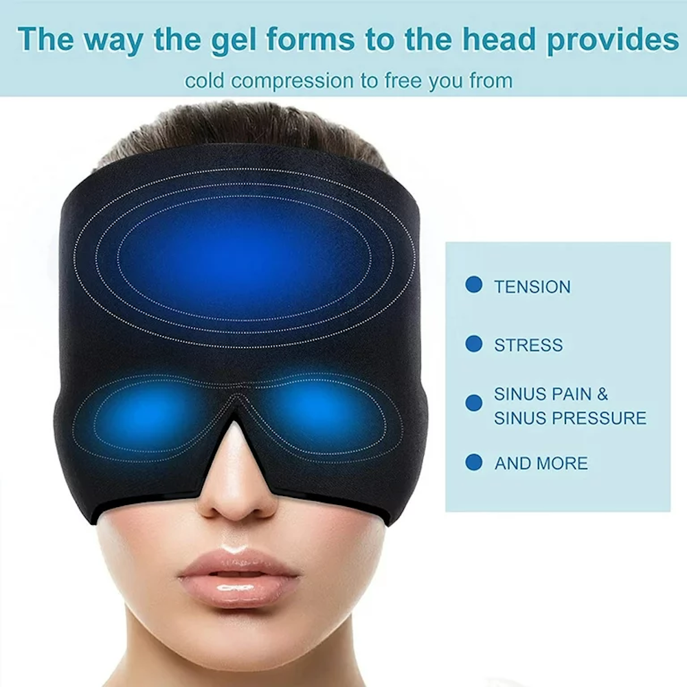 Gel Ice Headache Relief Cap