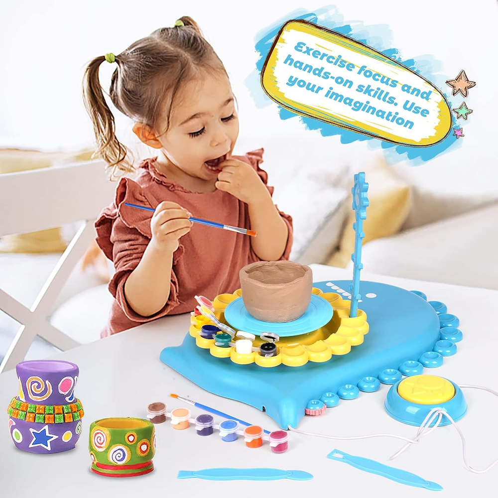 DS BS Kids Pottery Wheel Kit-Blue – TSB Living