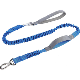 2in1 Dog Bungee Leash & Car Seatbelt - Blue