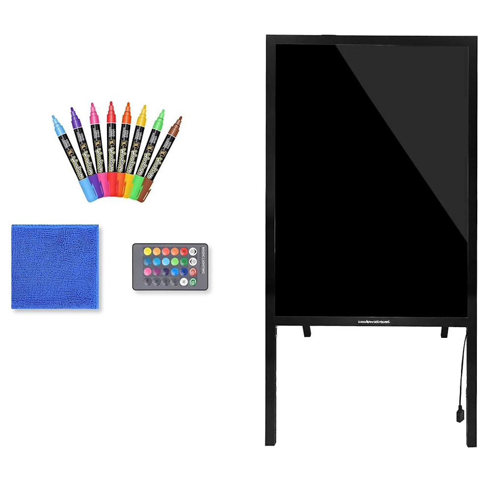 80x60cm Standing A-Frame LED Message Writing Board