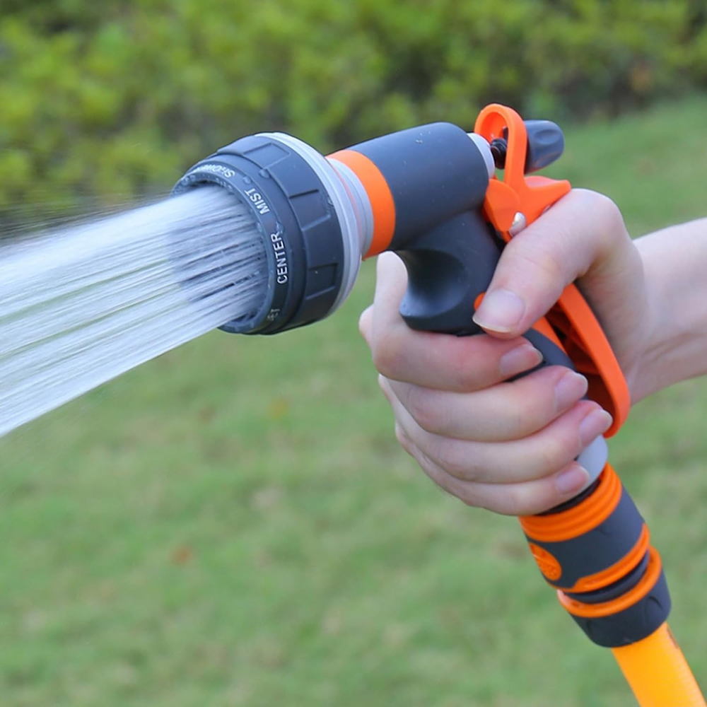 Water Spray Nozzle with 8 Adjustable Watering Patterns