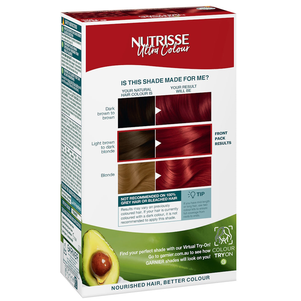 GARNIER Nutrisse Intense Permanent Hair Colour - 6.60 Fiery Red