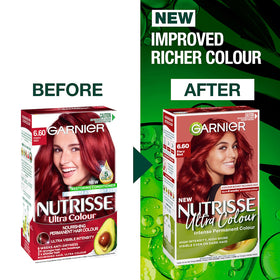 GARNIER Nutrisse Intense Permanent Hair Colour - 6.60 Fiery Red