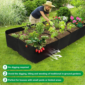 8-Grid Plants Grow Bag - 180×90×30 cm